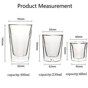 Tasse en verre borosilicate à double paroi, résistante à la chaleur, universelle, durable, 410 ml, passe au lave-vaisselle, design luxueux pour les fêtes - Product Image 6