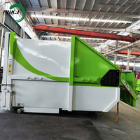 Compacteur de déchets horizontal intégré en acier automatique de haute qualité certifié CE, fourni directement par l'usine RNKJ