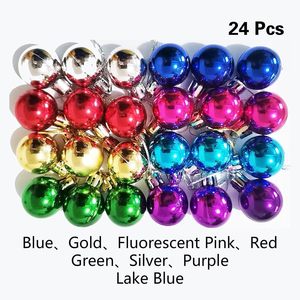 Ensemble de boules en plastique de décoration d'arbre de Noël multicolore de 6cm pour la décoration de la maison En stock - Product Image 2