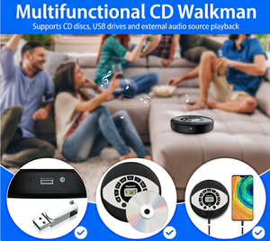 <span class=keywords><strong>Lecteur</strong></span> <span class=keywords><strong>CD</strong></span>/MP3 portable Smile avec <span class=keywords><strong>lecteur</strong></span> <span class=keywords><strong>de</strong></span> carte USB/SD, haut-parleur, commande par bouton, multi-prises (US/EU/CN/AU/JP/UK), noir - Product Image 5