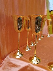 Traditional Handmade Brass <b>Wine</b> <b>Goblet</b> Engraved Chalice Vintage Metal Cup Antique Drinking Glass Barware Wedding Decor - Product Image 5