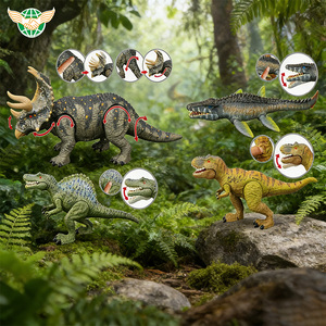 Juego de Juguetes de Dinosaurios Realistas, <span class=keywords><strong>Mosasaurus</strong></span>, Sterrholophus, Marsh Spinosaurus, Tiranosaurio, con Sonido Simulado - Product Image 2