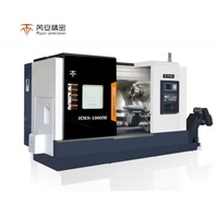Tour CNC de haute précision pour travaux lourds, longueur 935 mm, tourelle à outils motorisés, 2 axes, commande Fanuc SYNTEC, pour le travail des métaux