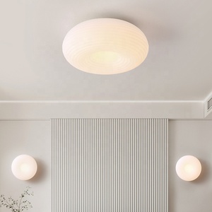 Moder decorazione colore del latte rotondo led 12w lampada da soffitto camera da letto interna luce calda lampada a sospensione a soffitto per bambini - Product Image 1