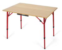 Table pliante réglable en hauteur, table pliante en bambou Moso, ensemble table et chaises de camping à ouverture rapide pour le camping