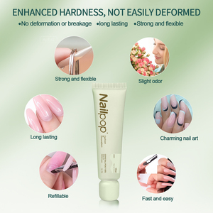 เนลป๊อป HEMA&TPO/ฟรี 6 สี คริสตัล โพลี เจลทาเล็บ เจลขัดเงา ต่อเล็บ ยูวี/แอลอีดี สำหรับใช้ที่บ้านและร้านเสริมสวย 1 ชิ้น - Product Image 3