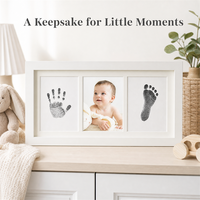 Cadre photo moderne DIY pour empreintes de bébé, triple ouverture, en bois, pour animaux de compagnie, 18x32,5cm, en MDF, vente en gros