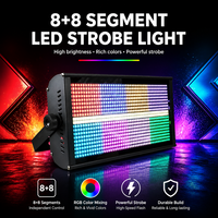 Projecteur LED matriciel HAT 8+8 Stroboscope Haute Luminosité Contrôle DMX512 Châssis en Fer Épaissi Lumière Atomique RGBW pour Discothèques, DJ, Fêtes et Événements