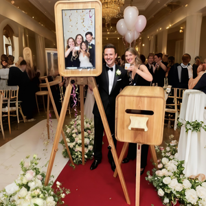 Wooden Mirror <strong>Photo</strong> <strong>Booth</strong> IPad <strong>Photo</strong> <strong>Booth</strong> Shell for Parties Events - Product Image 1