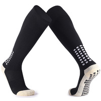 Logo personnalisé hommes genou haut long sport antidérapant antidérapant football athlétique élites baseball football chaussettes à prise épaisse