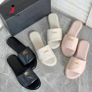 Sandalias Planas para <span class=keywords><strong>Mujer</strong></span>, Diseño M2327 con Logotipo, <span class=keywords><strong>Chanclas</strong></span> Casuales para la <span class=keywords><strong>Playa</strong></span>, Vacaciones y Aire Libre - Product Image 1