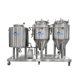 100L pequeno cônico comercial de aço inoxidável cerveja fermentação tanque com isolamento e glicol jaquetas micro cervejaria equipamentos - Product Image 4