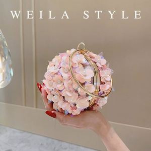 Bolso de Mano de Novia con Flores y Perlas para <span class=keywords><strong>Fiesta</strong></span> de Bodas - Product Image 2