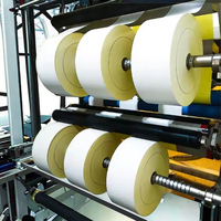 Rouleau de matériau pour étiquettes thermiques directes, largeur 153 mm, rouleau jumbo pour la conversion d'étiquettes de codes-barres personnalisées