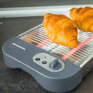 Tostapane piatto per 4 fette 600W 6 livelli di potenza Grigio - Product Image 2