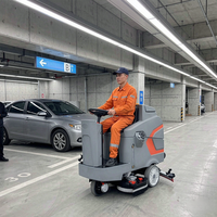 Autolaveuse autoportée S5 à double brosse, autonomie de 3,5 à 5 heures, pour grands entrepôts et parkings souterrains