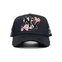 3D geborduurde strass steentjes petten, distressed gebogen klep baardpetten, El Mago baseball petten, Gorra Danny petten
