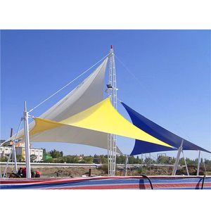 Pérgola Tensada con Toldo de PVDF, Estructura de Membrana Tensada, Toldo para Jardín Comunitario - Product Image 1