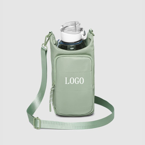 Sac de transport personnalisé en nylon pour bouteille d'eau, idéal pour le sport et les voyages, avec bandoulière croisée - Product Image 1