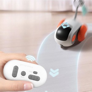 Juguete Eléctrico para Gatos con Control Remoto y Funcionamiento por Gravedad, Material de Silicona Suave, Varita Interactiva con Plumas para Gatos - Product Image 2