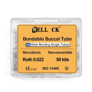 Diş ortodontik bukkal tüp 1st 2nd Molar Bondable olmayan cabrio monoblok 0.022 tek tüp Roth Mbt - Product Image 2