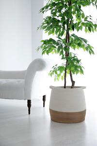 Panier à Linge Pliable en Bambou avec Trois Compartiments Blanc Noir Hôtel Tissage Logo Personnalisé Couvercle Pliant par Lumaland Shopping - Product Image 4