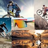Lunettes de soleil sportives Viper pour hommes, tendance 2024, 100% anti-UV, coupe-vent, avec verres miroir monobloc et logo personnalisé