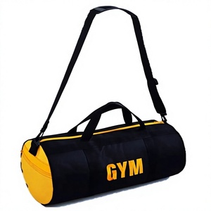 Wholesale High Quality Custom Made Polyester <b>Duffle</b> <b>Bag</b> Nylon <b>Leather</b> Patches Design Durable Large Capacity Outdoor Gym Travel - Product Image 1