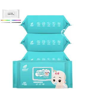 OEM/ODM Großhandel 60 Stück 80 Stück 100 Stück Spunlace Babytücher spülbare Haushaltsreinigungstücher