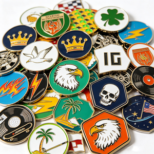 Marqueurs de balles de golf en métal personnalisés avec différents designs, jetons de poker, marqueur de balle de golf magnétique avec votre propre logo - Product Image 3