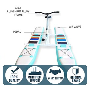 Nouveau <span class=keywords><strong>Vélo</strong></span> Aquatique Gonflable Tendance Favori, Pédalo Marin en PVC Bleu avec Logo Personnalisé pour Usage Extérieur, Complexes Hôteliers et Parcs Aquatiques Série WB - Product Image 1