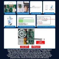 Programmierbares 8M Sprachmodul mit Licht- oder Vibrationsaktiviertem Soundmodul für Visitenkarten, Grußkarten oder Boxen