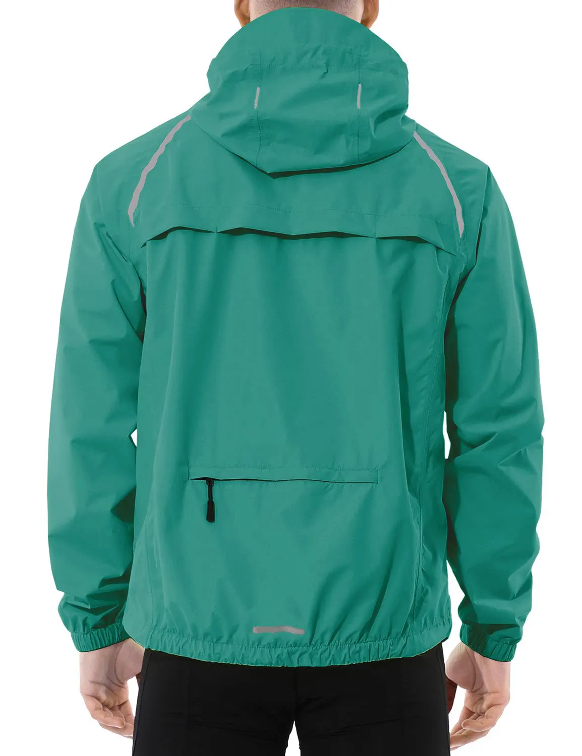 Logo personnalisé randonnée en plein air hommes imperméable sport pluie veste de course coupe-vent réfléchissant compressible Golf cyclisme capuche vestes