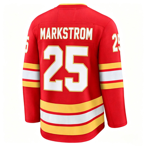 Men's Fully Stitched Hot Player Hockey-Jerseys <strong>Jonathan</strong> Huberdeau Mikael Backlund Jacob Markstrom Andrew Mangiapane Nazem Kadri - Product Image 4