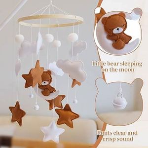 Móviles de Fieltro con Diseño de Zorro y Luna para Decoración de Baby Shower, Estilo Safari y Bosque, para Cuna de Bebé, Unisex - Product Image 3