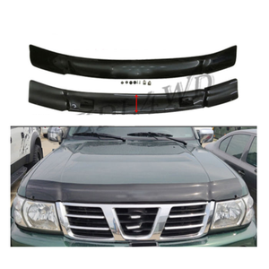 Patrol Wagon 4WD Accessoires Fumé Noir Bonnet Protecteur Bug Guard Vent Visor Y61 Series Pare-Soleil Vent Bug Déflecteurs GU123 - Product Image 4