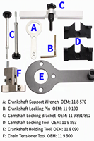 Kit Profesional de Herramientas de Sincronización de Motor CIHOO para BMW N63/S63/N74 550/750/760/X6, Juego de Tensores de Bloqueo de Árbol de Levas, Acero con Alto Contenido de Carbono