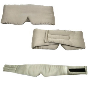 <span class=keywords><strong>Masque</strong></span> pour les yeux en soie de mûrier 100% personnalisé en gros avec velcro réglable, grand <span class=keywords><strong>masque</strong></span> pour les yeux en soie pour le sommeil en voyage - Product Image 6