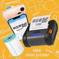 Imprimante thermique portable mini HENEX Best Seller pour reçus et étiquettes avec Wi-Fi, batterie 2000 mAh, garantie 1 an, en stock