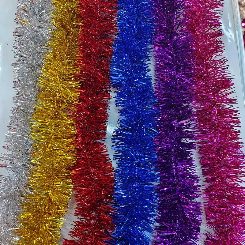 New Products Christmas Tree Decorate Green Tinsel Garland Glitter Garland Party Christmas Garland