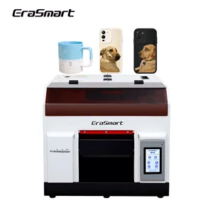 Erasmart A4 Digital Uv Emboss efek Impresora 3D logam gelas anggur cetakan-mesin Printer kartu