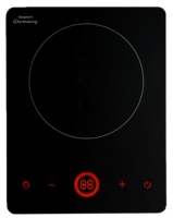 Table de cuisson à induction 2000W à commande tactile intelligente avec écran de projection, minuteur et verrouillage enfant pour une cuisson rapide