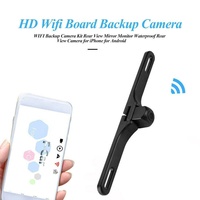 Caméra de recul pour plaque d'immatriculation de voiture IPoster, étanche, vision nocturne, compatible iOS et Android, caméra de recul sans fil