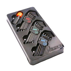 Jeu de clés allen hexagonales à bras Long, <span class=keywords><strong>clé</strong></span> métrique, à bout de boule <span class=keywords><strong>torx</strong></span>, 36 pièces - Product Image 1