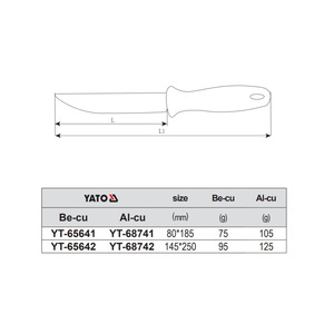 Cuchillo pelador a prueba de explosiones Yiertuo con hoja de aluminio de 105 mm para cortar frutas y verduras - Product Image 2