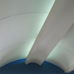 مصنع خفيفة الوزن علقت شنقا موجة منحني لوح سقف من الألومنيوم السعر - Product Image 5