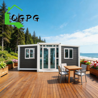 Casa Pequeña Portátil y Expandible de 20 pies, 30 pies, 40 pies, Casa Contenedor Moderna de Acero con Panel Sándwich, Casa Modular Prefabricada para Oficina, Tienda, Hotel
