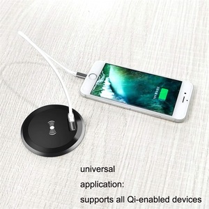 Best Seller di Ricarica Veloce Mobili del Desktop Incorporato Logo Personalizzato Caricatore Senza Fili per <span class=keywords><strong>iphone</strong></span> e Android Telefono Cellulare - Product Image 3