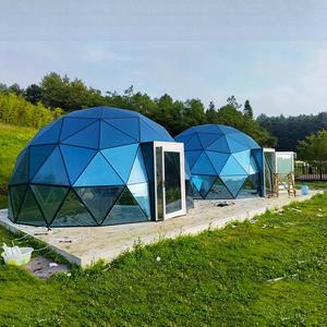 Dôme en verre géodésique de luxe moderne pour glamping avec PVC pour hôtel-resort, utilisation toute saison - Product Image 1