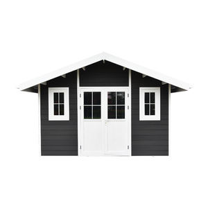 새로운 디자인 나무 플라스틱 복합 방수 창고 저장 야외 wpc 정원 창고 - Product Image 5